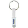 2-in-1 Keyring Charging Cable in White