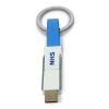 3-in-1 Keyring Charging Cable in Lightblue