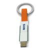 3-in-1 Keyring Charging Cable in Orange