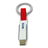 3-in-1 Keyring Charging Cable in Red