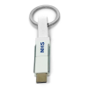 3-in-1 Keyring Charging Cable in White