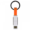 4-in-1 Keyring Charging Cable in Orange