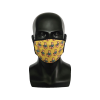Adjustable Printed Face Mask in Black