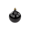 Glass Christmas Baubles in Black