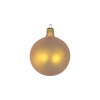 Glass Christmas Baubles in Gold