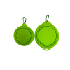 Collapsible Silicone Dog Bowl in Green