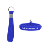 Fidget Popper Silicone Strap Keyring in Blue