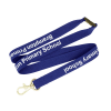 Flat Ribbed Lanyards in Blue