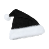 Plush Santa Hats in Black
