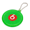 Round Hard Reflective Keyrings in Green