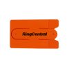 Silicone Card Holder with Stand in Orange
