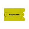 Silicone Card Holder with Stand in Yellow