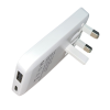 USB and USB-C Folding Plug in White