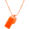 Whistle with Neck Cord in Orange