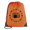 Pegasus Plus Drawstring Bag in orange