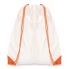 White Coloured Trim Pegasus Drawstring Bag in Amber