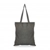 BUDGET RECYCLED 4OZ ORGANIC COTTON SHOPPER in Black