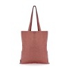 BUDGET RECYCLED 4OZ ORGANIC COTTON SHOPPER in Red