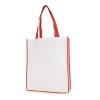 Large Contrast Shopper in red