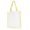 Large Contrast Shopper in yellow