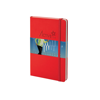 Classic Large Hard Cover Notebook - Dotted in red
