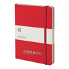 Classic Extra Large Hard Cover Notebook - Ruled in red