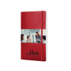 Classic Soft Cover Notebook - Square (Large) in scarlet-red