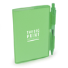 A7 PVC Notepad and Pen in green
