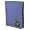 Promotional Intimo Notebook and Pen in Navy Blue