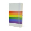 Rainbow Mole Notebook in White
