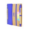 3 In 1 Natural Notebook in Blue