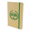 A5 Natural Recycled Notebook in green