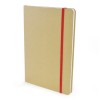 A5 Natural Recycled Notebook in red