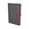 A5 Black Nebraska Recycled Notebook in Red