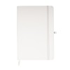 A5 Coloured Nebraska Recycled Notebook in White