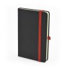 A6 Black Mole Notebook in Red