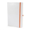 A5 White Notebook in amber