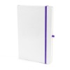 A5 White Notebook in purple