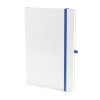 A5 White PU Notebook in Royal Blue