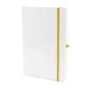 A5 White Notebook in yellow