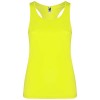 Shura women's sports vest in Fluor Yellow