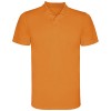 Monzha short sleeve men's sports polo in Fluor Orange
