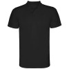Monzha short sleeve men's sports polo in Solid Black