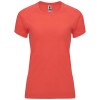 Bahrain short sleeve women's sports t-shirt in Fluor Coral