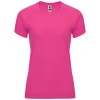 Bahrain short sleeve women's sports t-shirt in Pink Fluor