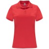 Monzha short sleeve women's sports polo in Red
