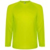 Montecarlo long sleeve men's sports t-shirt in Fluor Yellow