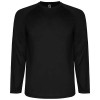 Montecarlo long sleeve men's sports t-shirt in Solid Black