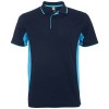 Montmelo short sleeve unisex sports polo in Navy Blue