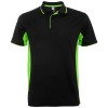 Montmelo short sleeve unisex sports polo in Solid Black